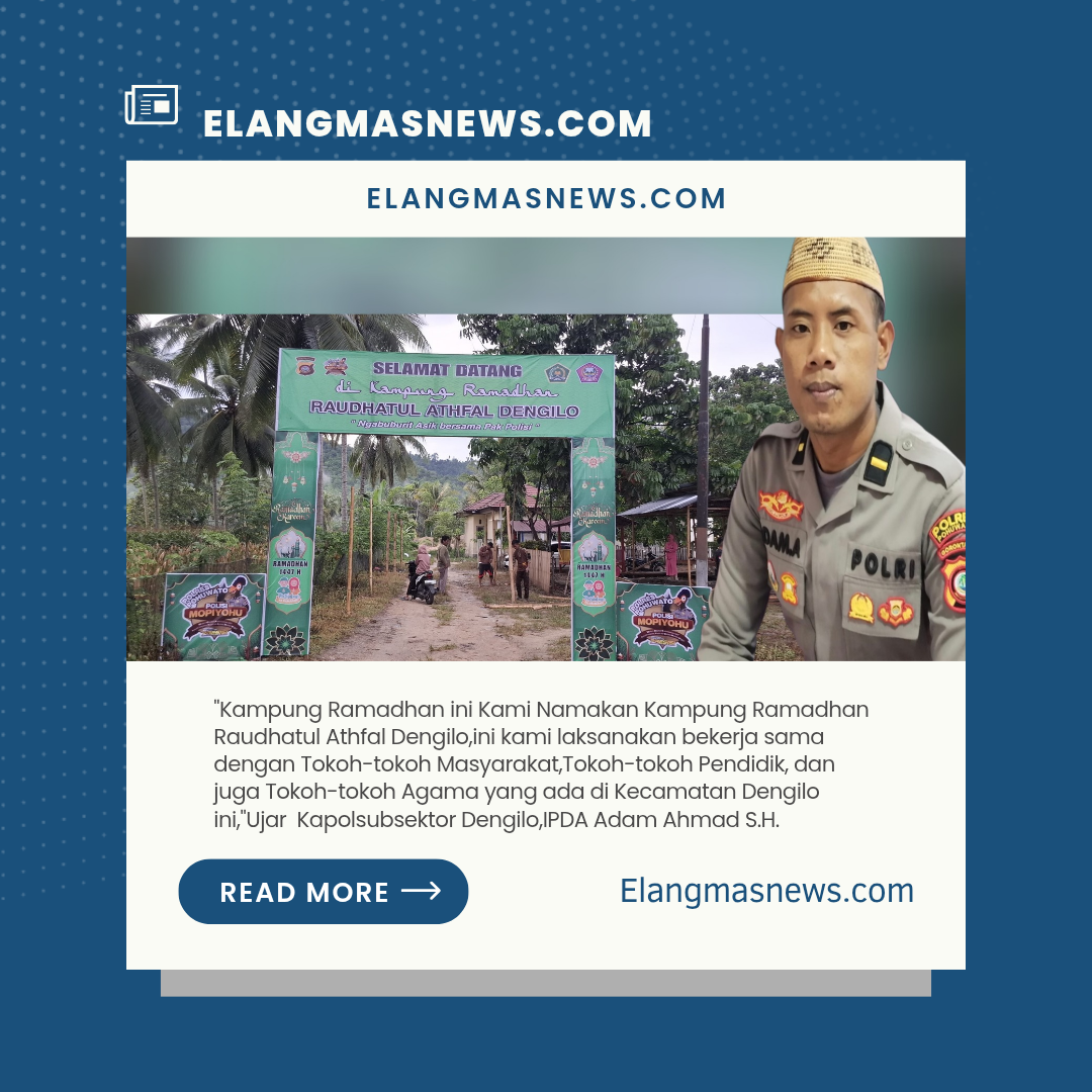 Polisi dan Warga Bersinergi, Kampung Ramadan 1447 H Siap Semarakkan Dengilo