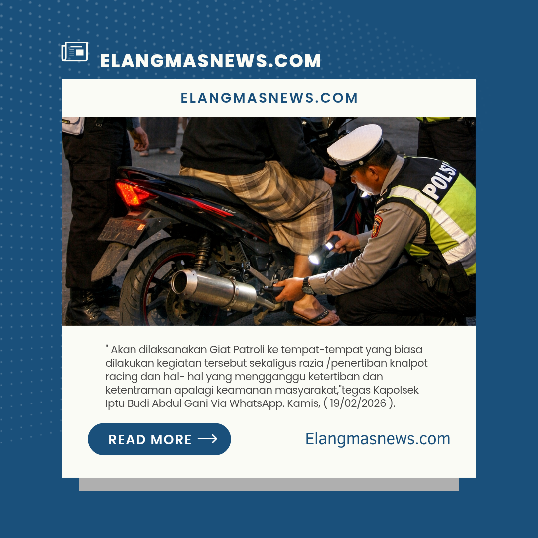 Kasat Lantas Polres Boalemo Perketat Knalpot Bising, Polsek Mananggu Akan Lakukan Razia Selama Ramadhan