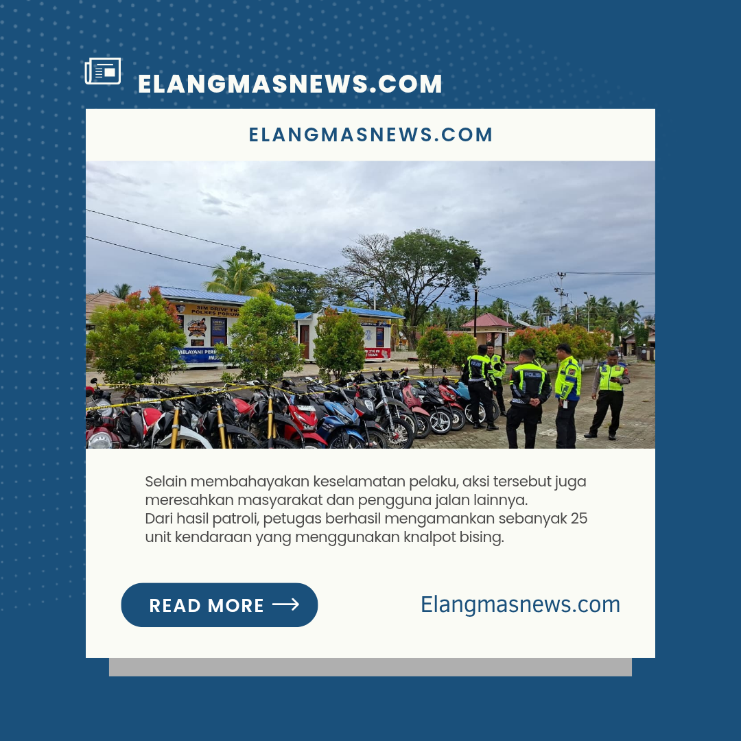 ‎Kasat Lantas Polres Pohuwato Jefriansyah S Tangahu Pimpin Patroli Subuh, Sasar Titik Balap Liar-Knalpot Brong