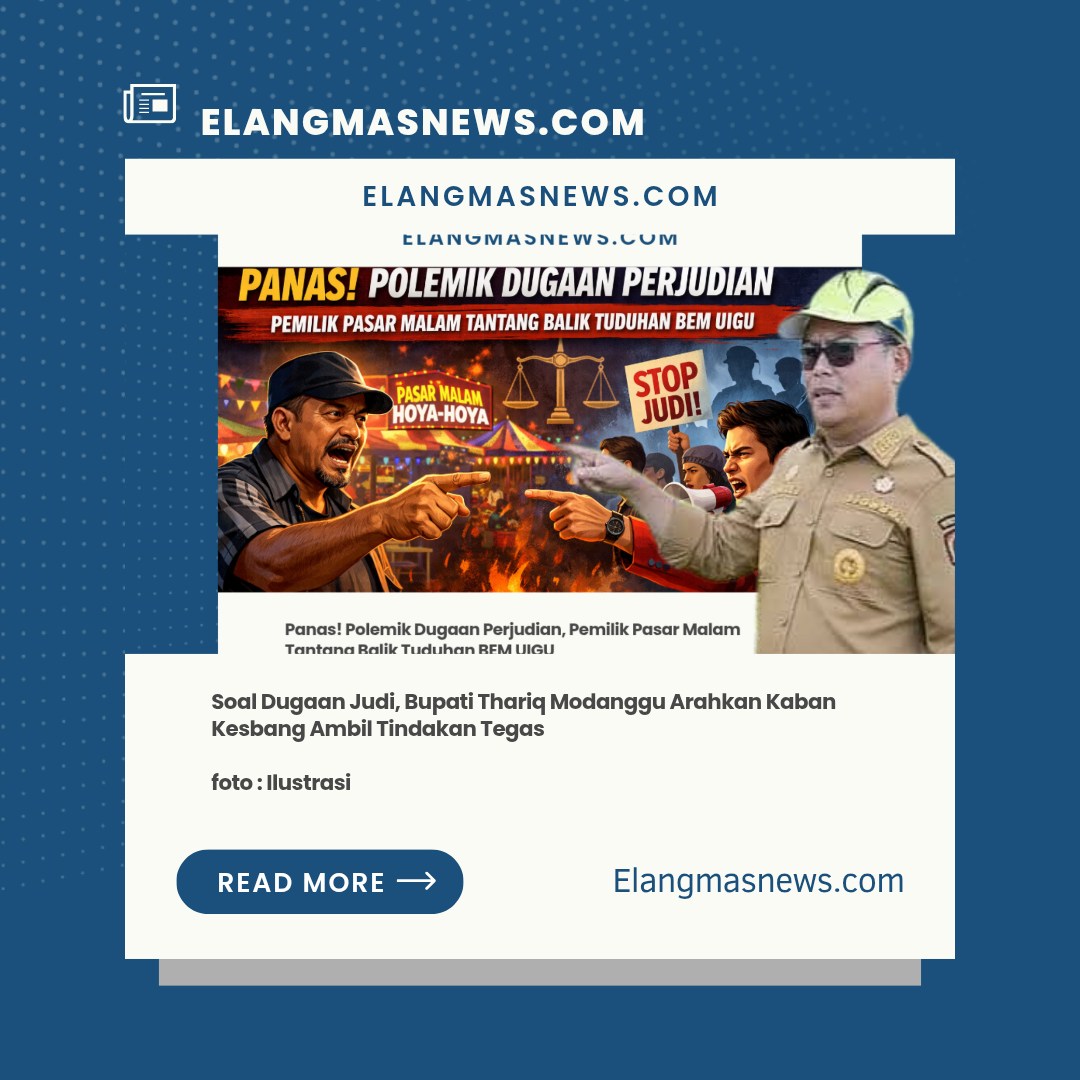 Soal Dugaan Judi, Bupati Thariq Modanggu Arahkan Kaban Kesbang Ambil Tindakan Tegas