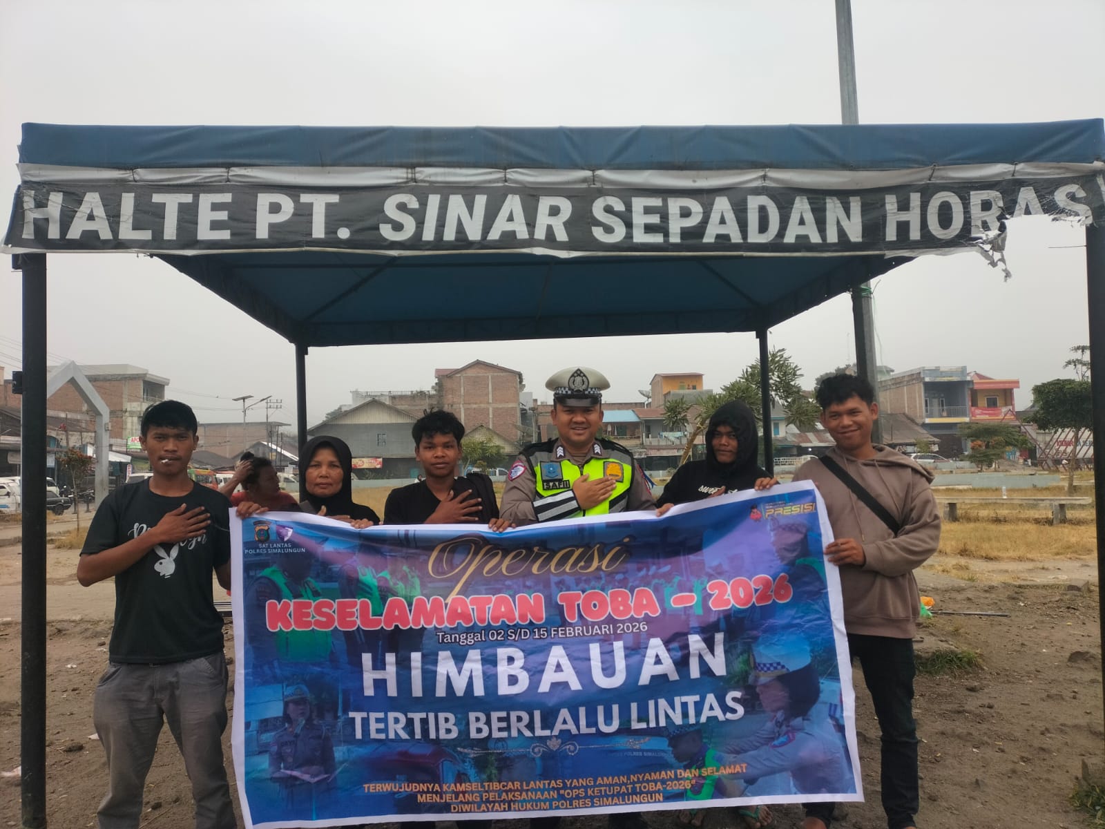 Sat Lantas Polres Simalungun Intensifkan Penyuluhan Tertib Lalu Lintas di Saribu Dolok dalam Ops Keselamatan Toba 2026