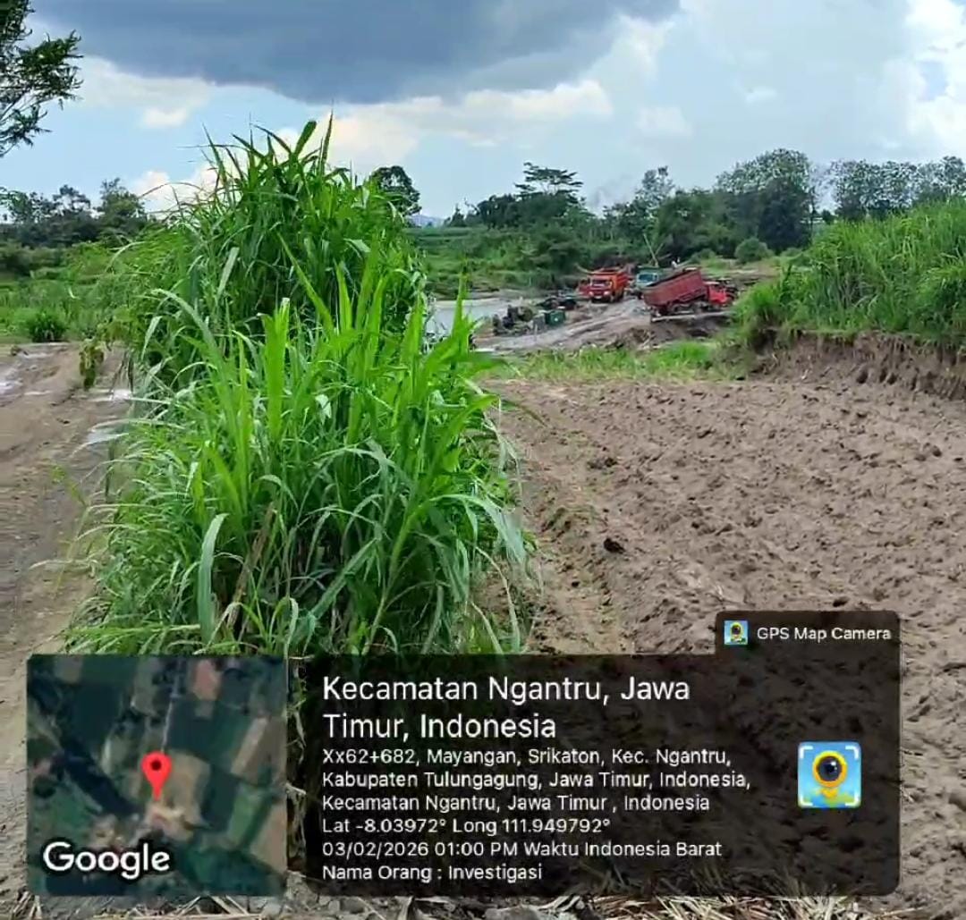 Tambang Sedot Pasir Menggunakan Diesel di Sungai Brantas Tulungagung Disorot, Warga Harap Penertiban Demi Kelestarian Lingkungan