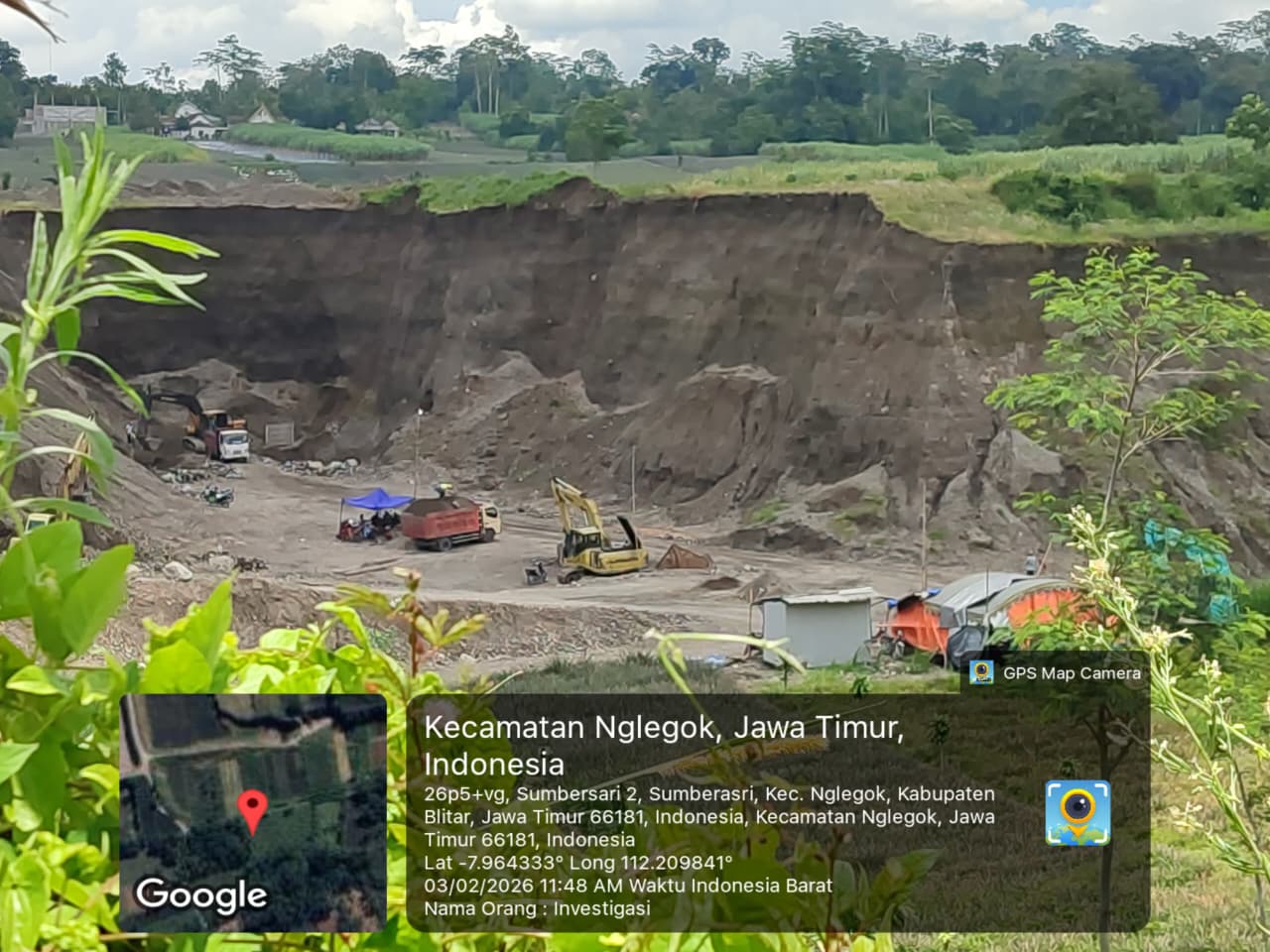 Galian C Diduga Ilegal Beroperasi di Nglegok Blitar, Warga Sudah Resah Desak Aparat Bertindak Tegas Demi Keselamatan Bersama