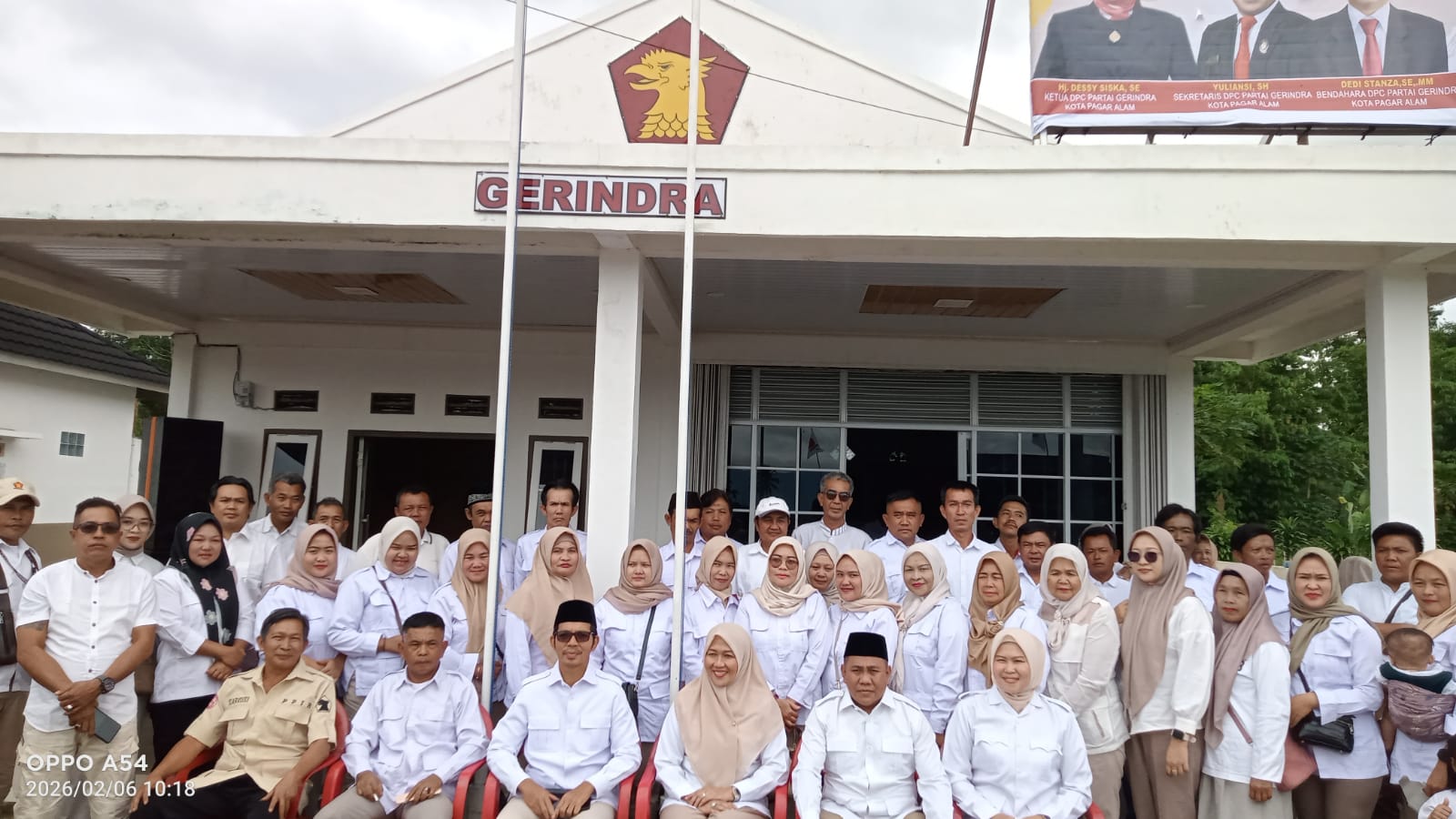 Perayaan HUT ke-18 Partai Gerindra DPC Kota Pagar Alam Berlangsung Hidmat.