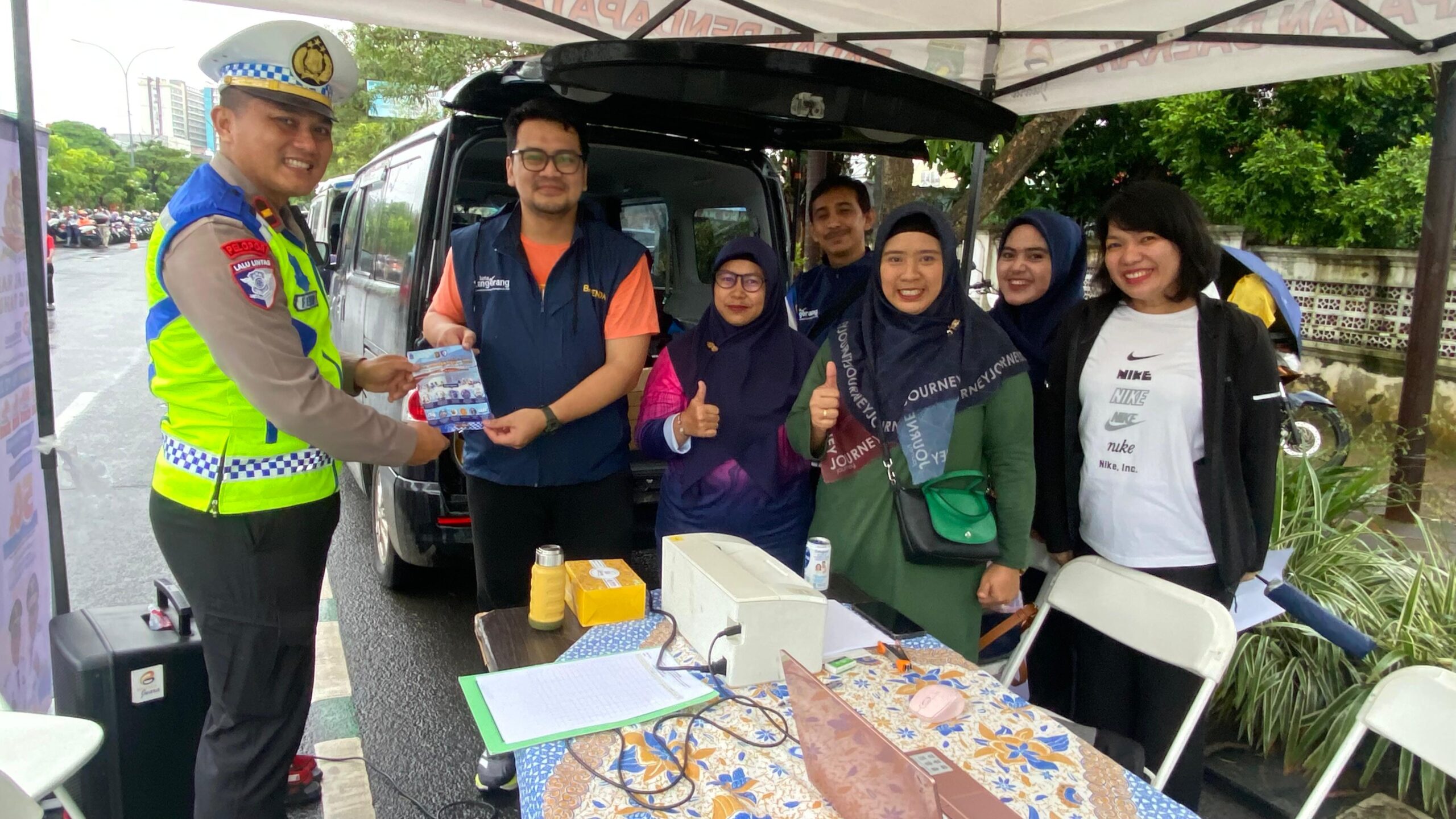 Satlantas Tangerang Kota Manfaatkan Stan DLH untuk Sosialisasi Keselamatan Berlalu Lintas