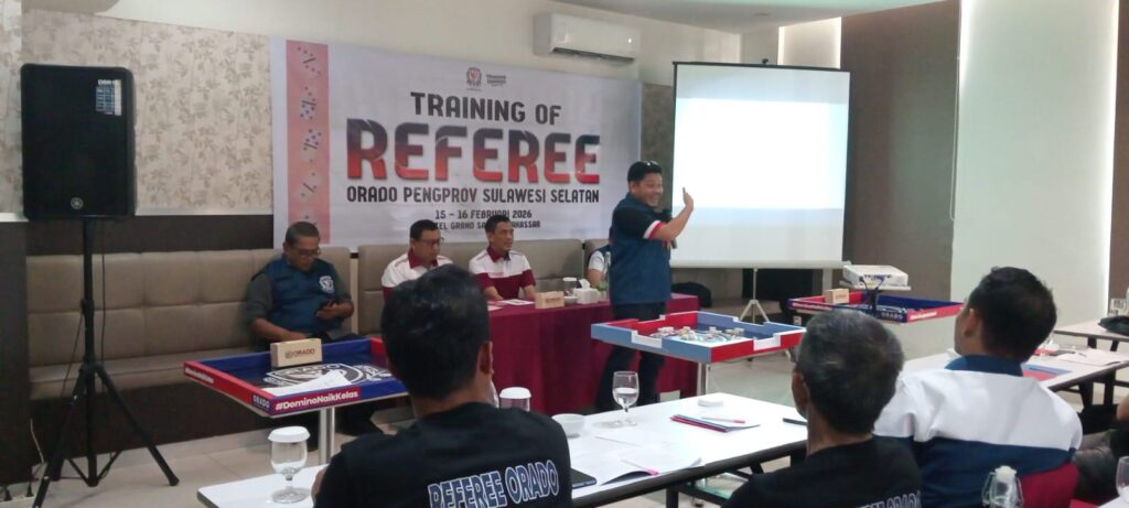 ORADO Sulsel Gelar Pelatihan Sertifikasi Wasit Domino, Targetkan Kualitas Profesional