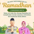 Kapolsek Tamalate dan Bhayangkari Ucapkan Selamat Bulan Suci Ramadhan 1447 H