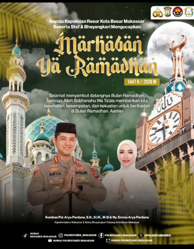 Ibadah Kuat, Kota Aman! Komitmen Kapolrestabes Makassar di Ramadhan