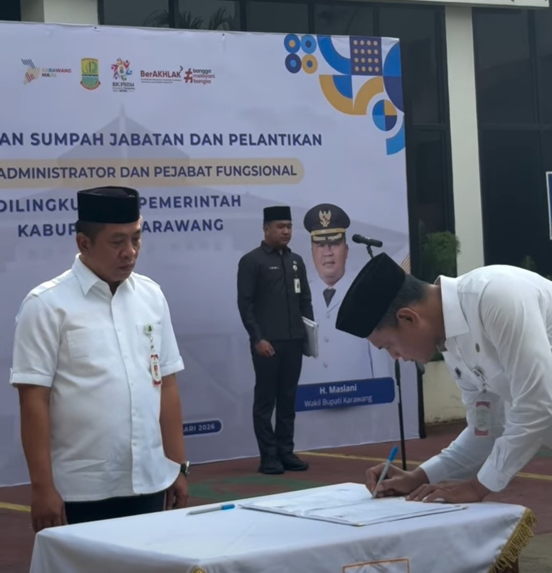 Bupati Karawang Lantik Sejumlah Pejabat, Tekankan Pelayanan Publik yang Humanis
