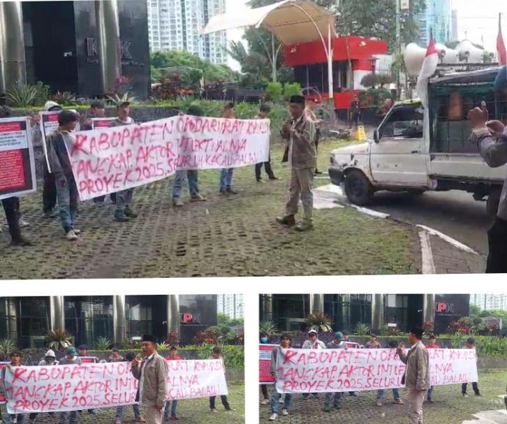 AKSI DEMO JILID III DI KPK: MASYARAKAT OKU DESAK PENGEMBANGAN KASUS KORUPSI POKIR, AKTOR INTELEKTUAL  DIMINTA DISERET KE MEJA HIJAU