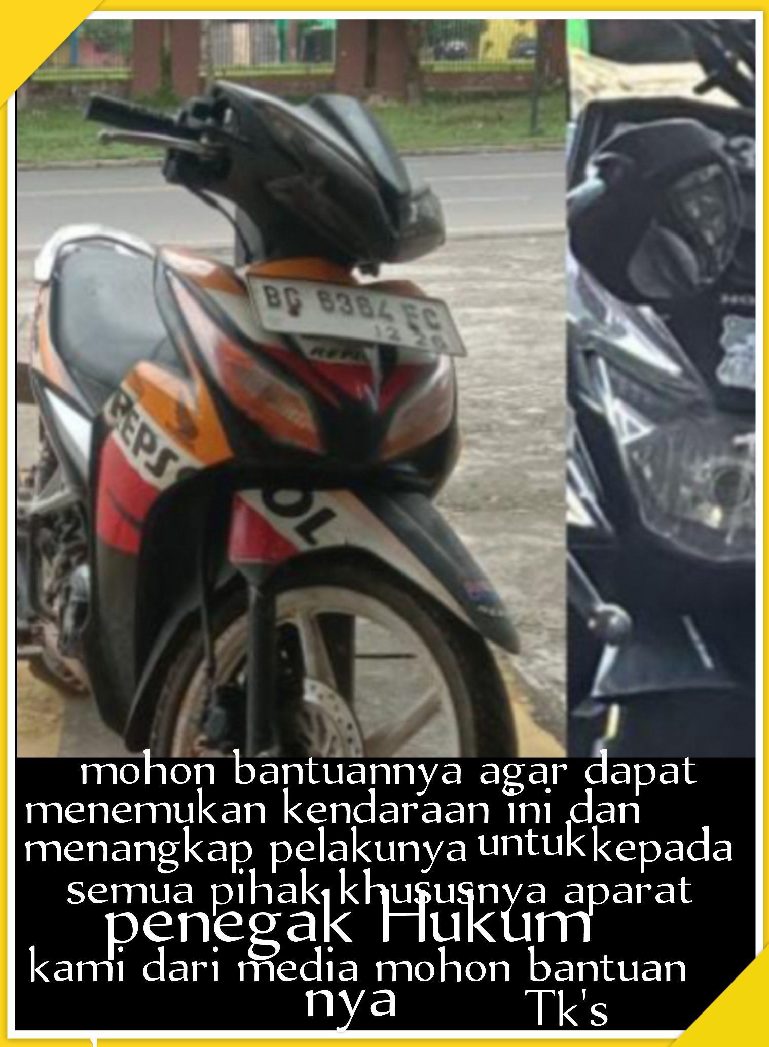 Miris Jelang Hari Pers Nasional 2026, Dua Motor Wartawan Online Raib dalam Satu Malam, Lemahnya Keamanan Baturaja Timur Disorot Tajam