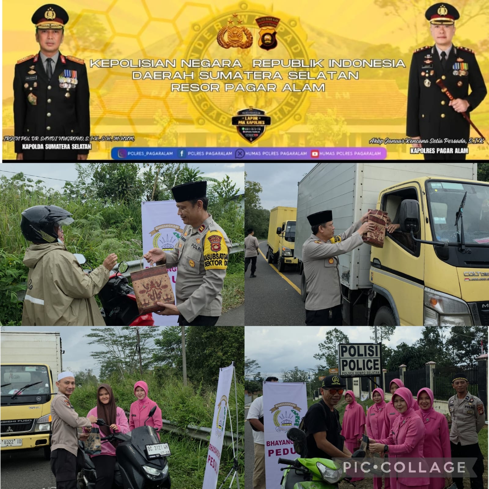 Kapolsek Dempo Selatan Polres Pagar Alam Berbagi Takjil Gratis, Tebar Kepedulian di Bulan Ramadhan 1447 H