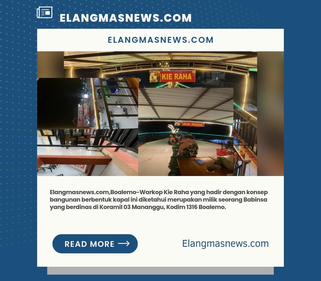 Warkop Kie Raha Hadir dengan Konsep Kapal, Ownernya Ternyata Babinsa