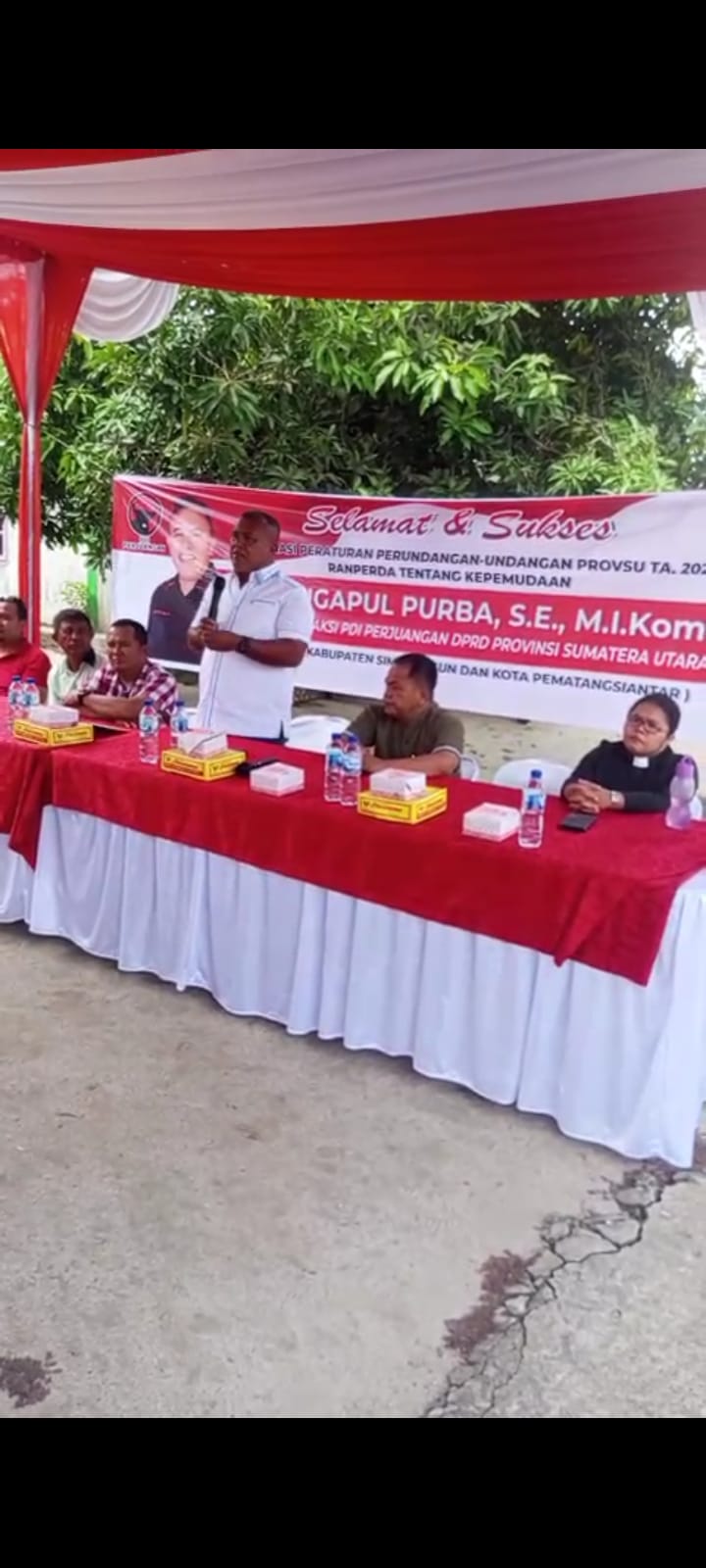 Mangapul Purba SE MIKom Ketua Fraksi PDIP DPRD Sumut: Sosialisasi Peraturan Perundangan -UndanganTahun2026.Tentang Ke Pemudaan Perlu Di Syahkan.