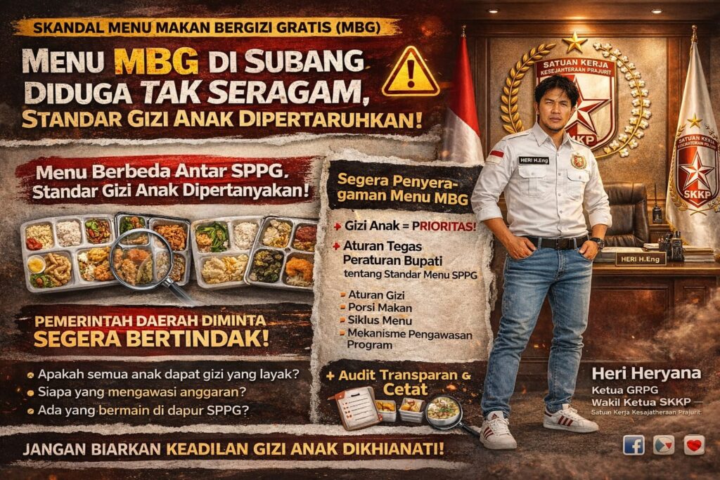 MBG di Subang Diduga Tak Seragam, Standar Gizi Anak Dipertaruhkan! Pemerintah Daerah Diminta Segera Bertindak