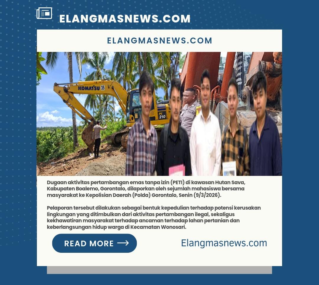 Mahasiswa dan Warga Wonosari Laporkan Dugaan PETI di Hutan Sava Boalemo ke Polda Gorontalo