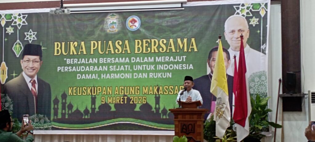 Tokoh Agama dan Pemerintah Hadiri Bukber Keuskupan Makassar, Gaungkan Indonesia Damai
