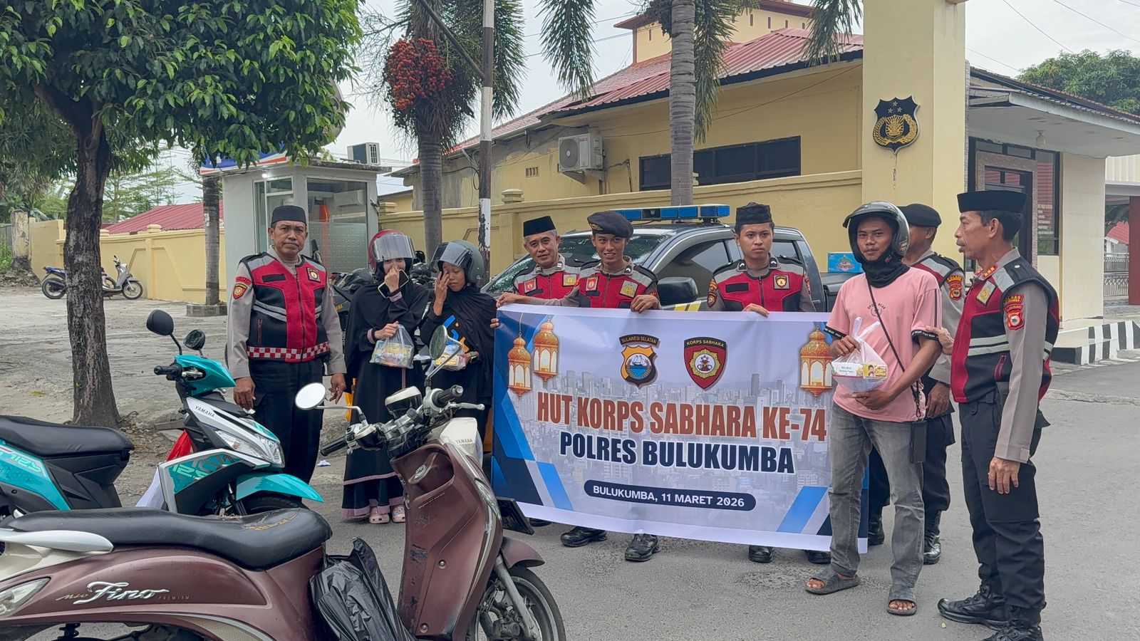 Peringatan HUT Korps Sabhara ke-74, Sat Samapta Polres Bulukumba Perkuat Kedekatan dengan Masyarakat