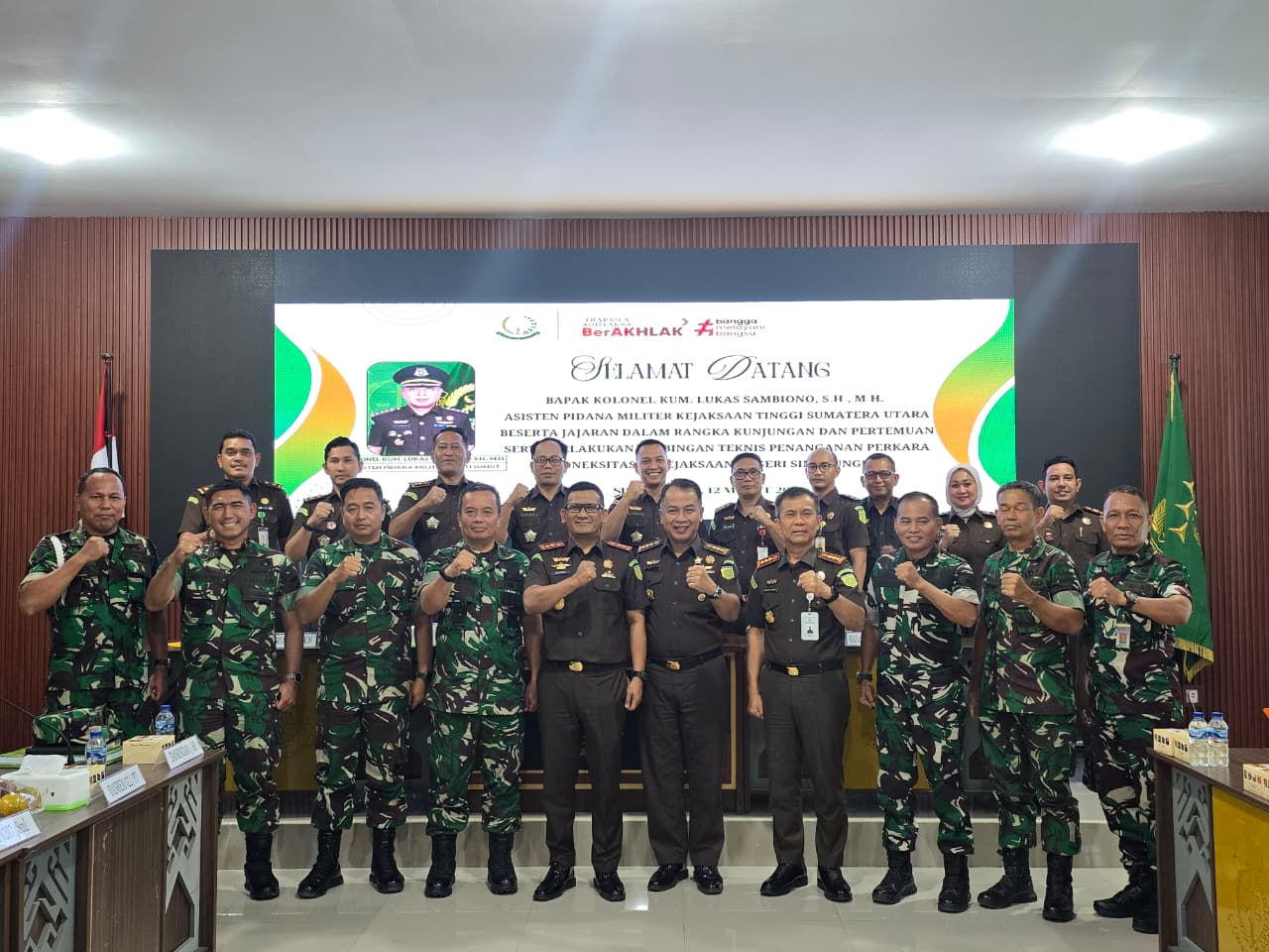 KAJARI SIMALUNGUN TERIMA KUNJUNGAN ASPIDMIL KEJATI SUMUT