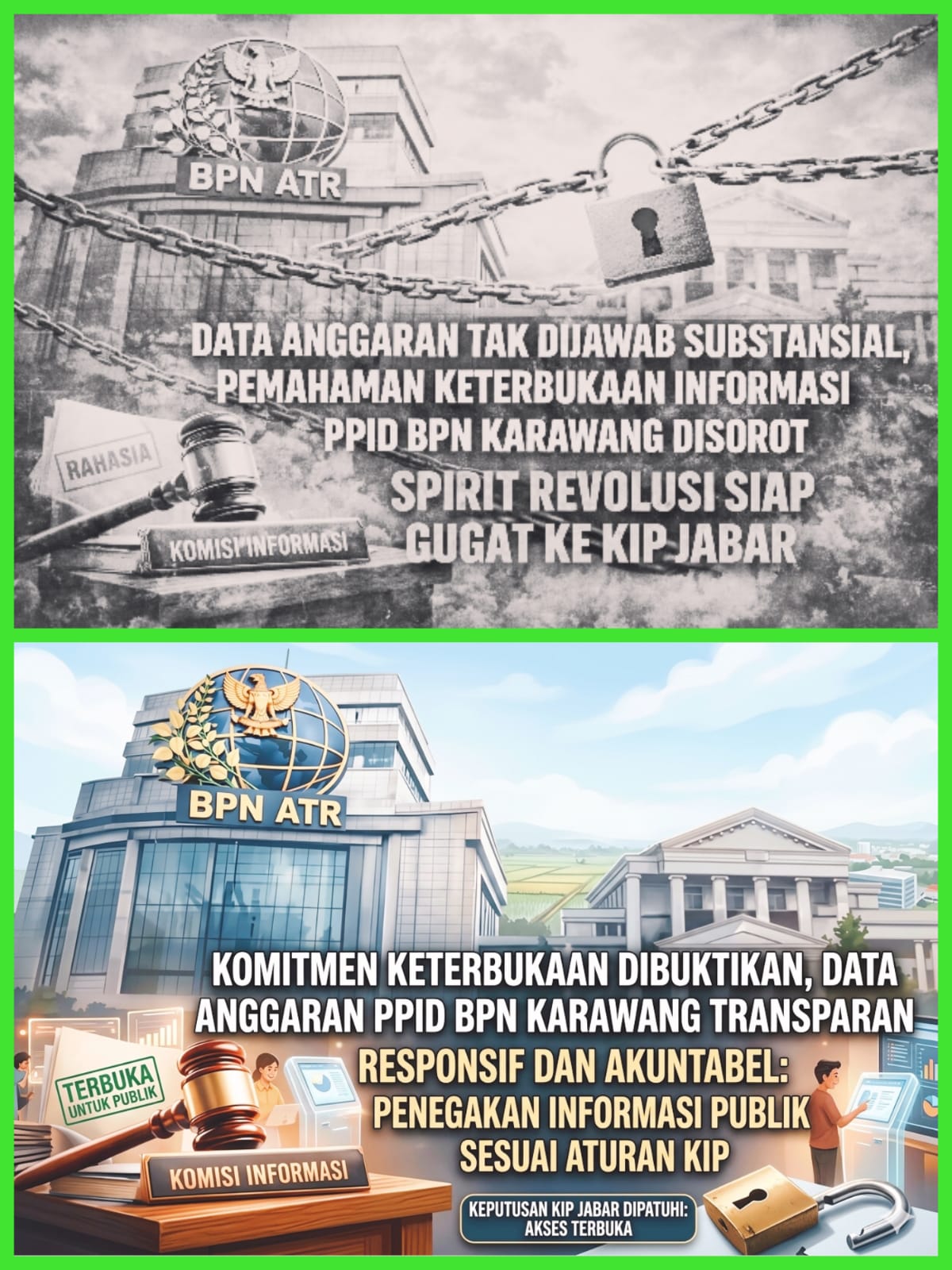 Klarifikasi Kantor Pertanahan Karawang: Tuduhan Penolakan Data Anggaran Dinilai Tidak Tepat, Permohonan Informasi Harus Ikuti Mekanisme KIP