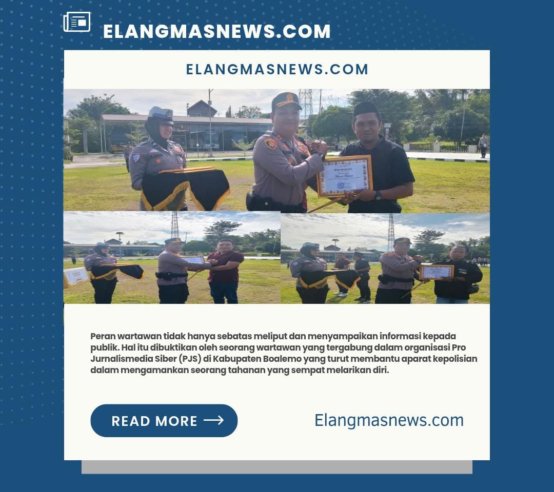 Tak Sekadar Meliput, Wartawan PJS Boalemo Ikut Bantu Polisi Amankan Tahanan Kabur : Kapolres Beri Penghargaan