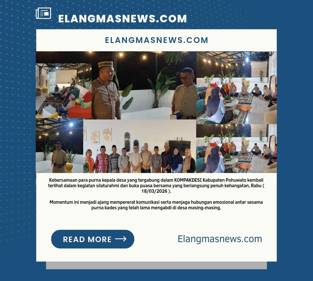 KOMPAKDESI Pohuwato Solid, Syarif Mbuinga Puji Kebersamaan Purna Kades
