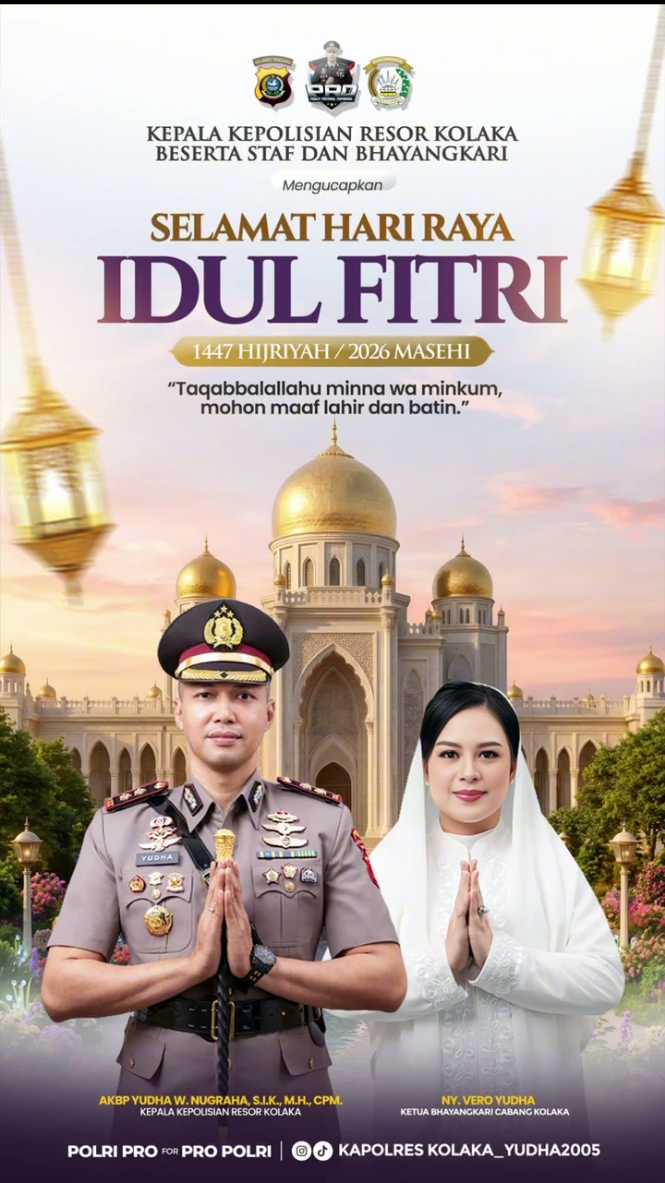 Momentum Lebaran, Kapolres Kolaka Ajak Masyarakat Bangkit dalam Kebersamaan