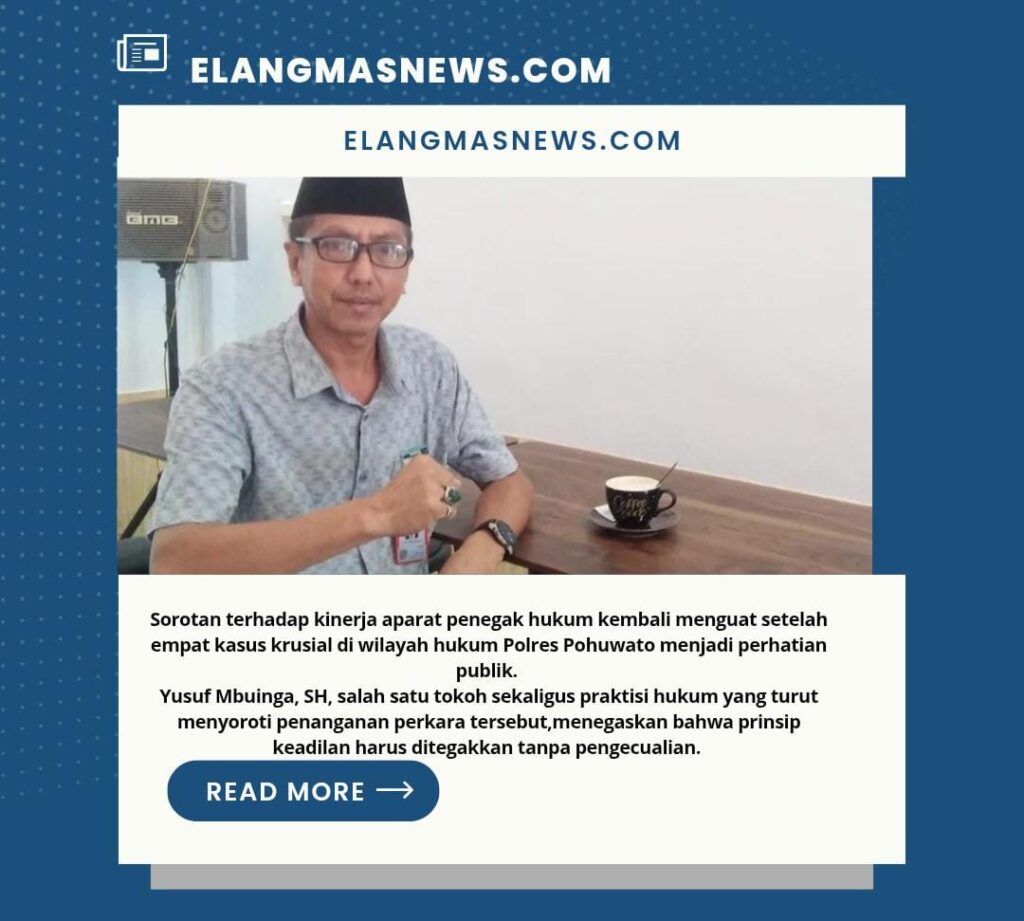 Sorotan Tajam ke Polres Pohuwato, 4 Kasus Krusial Dituntut Transparansi