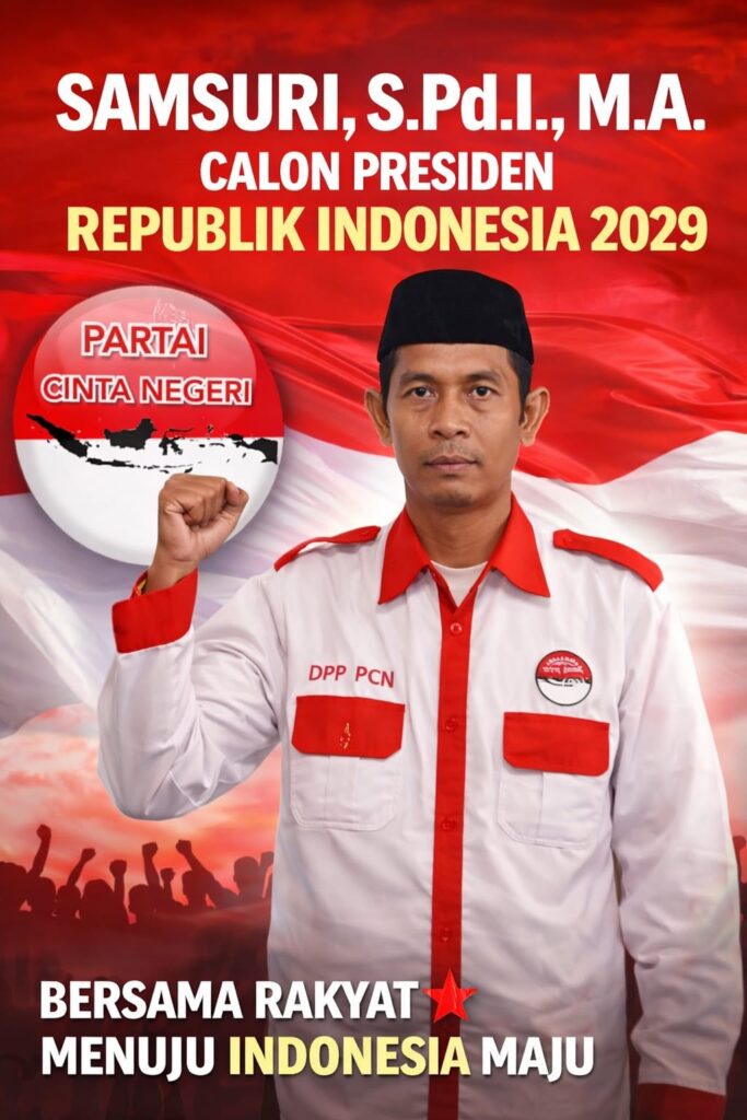 SAMSURI, S.PD.I, M.A CALON PRESIDEN REPUBLIK INDONESIA 2029