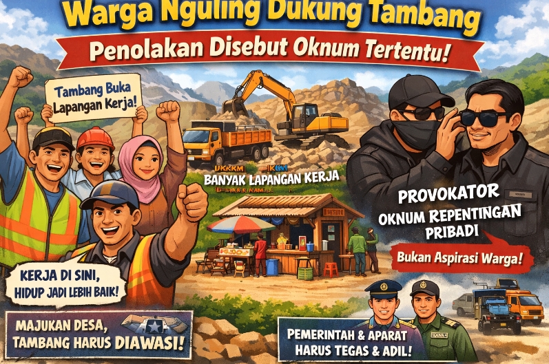 Warga Nguling Dukung Tambang, Penolakan Disebut Bukan Aspirasi Masyarakat Melainkan Oknum Tertentu