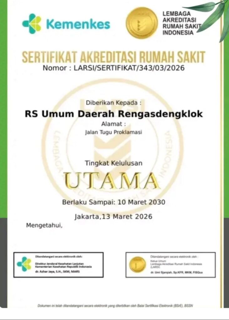 RSUD Rengasdengklok Raih Akreditasi Predikat Utama, Tingkatkan Mutu Layanan Kesehatan