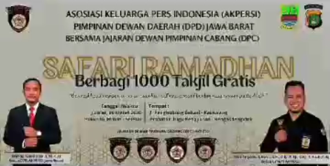 Kolaborasi AKPERSI Karawang dan Bekasi Bagikan 1000 Takjil di Perbatasan Rengasdengklok–Pebayuran