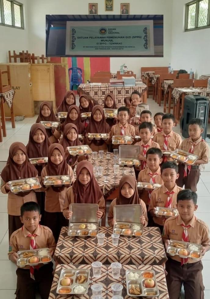 SPPG Munjul Tunjukkan Kinerja, Pembagian MBG di SDN Kota Dukuh 2 Berjalan Lancar