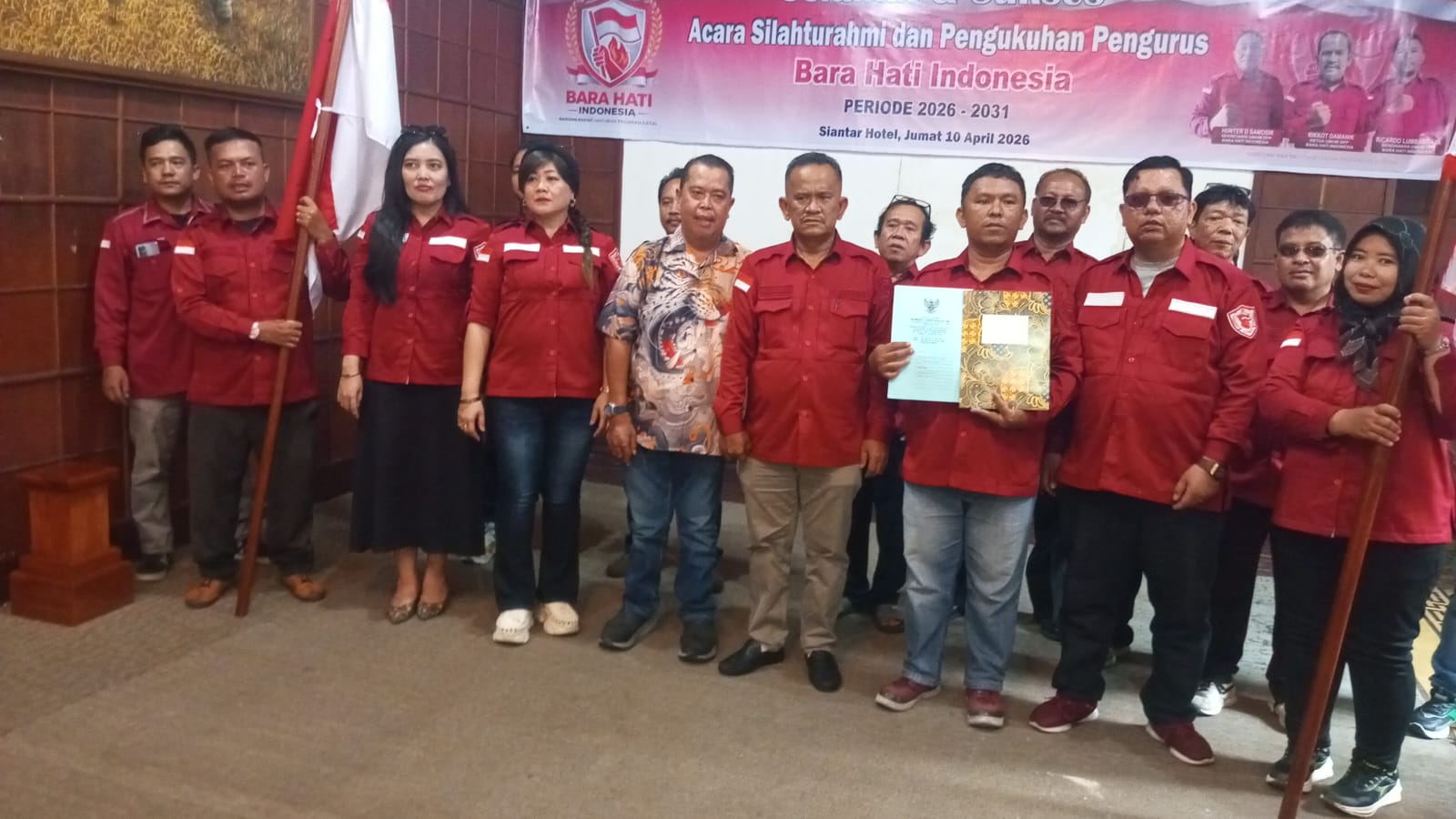 Bara Hati Indonesia Resmi Di Kukuhkan,Rikkot Damanik Jadi Ketua Umum DPP Bara Hati Indonesia