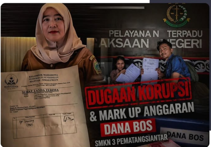 DPP KOMPI Dukung Laporan Dugaan Korupsi Kepala Sekolah SMK Negeri 3 di Kejaksaan Simalungun: Minta Penegakan Hukum Tegas