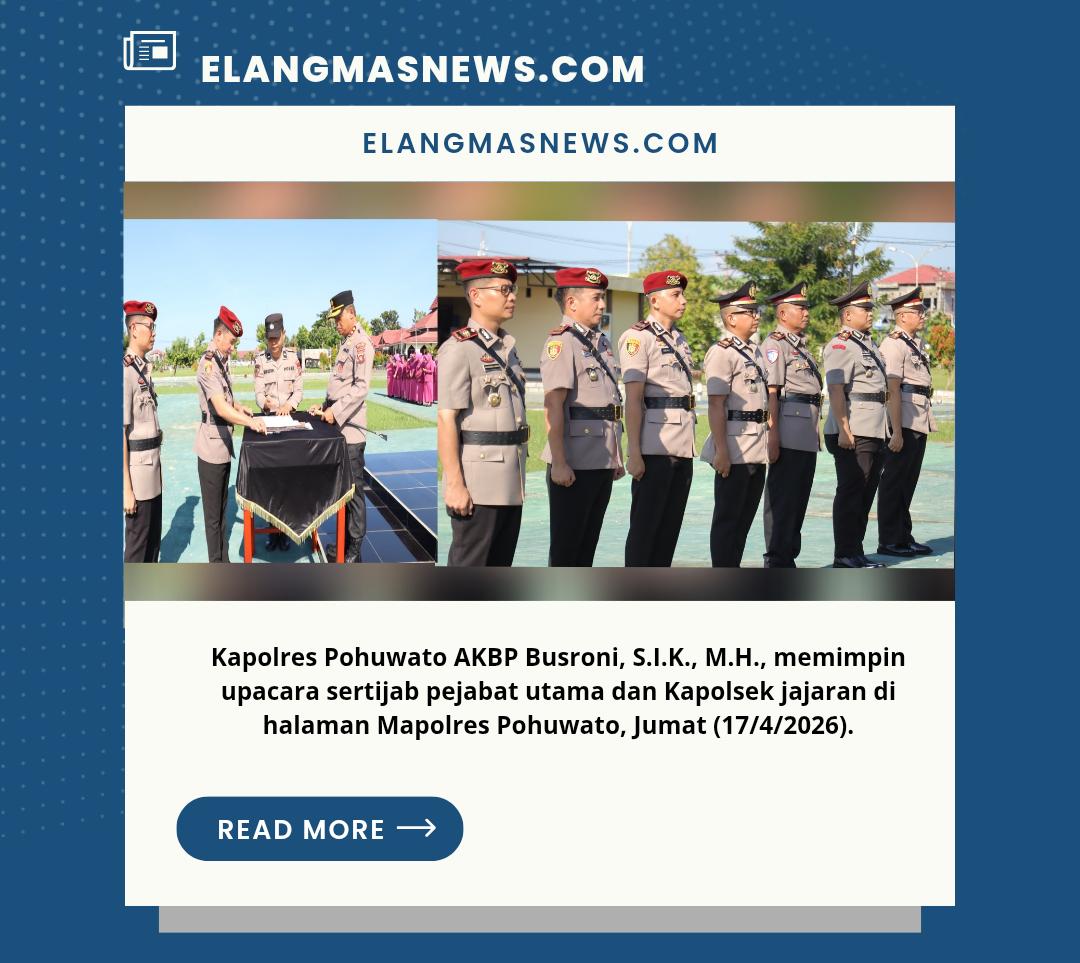 Rotasi Jabatan di Polres Pohuwato, Kapolres: Segera Pahami Karakteristik Wilayah