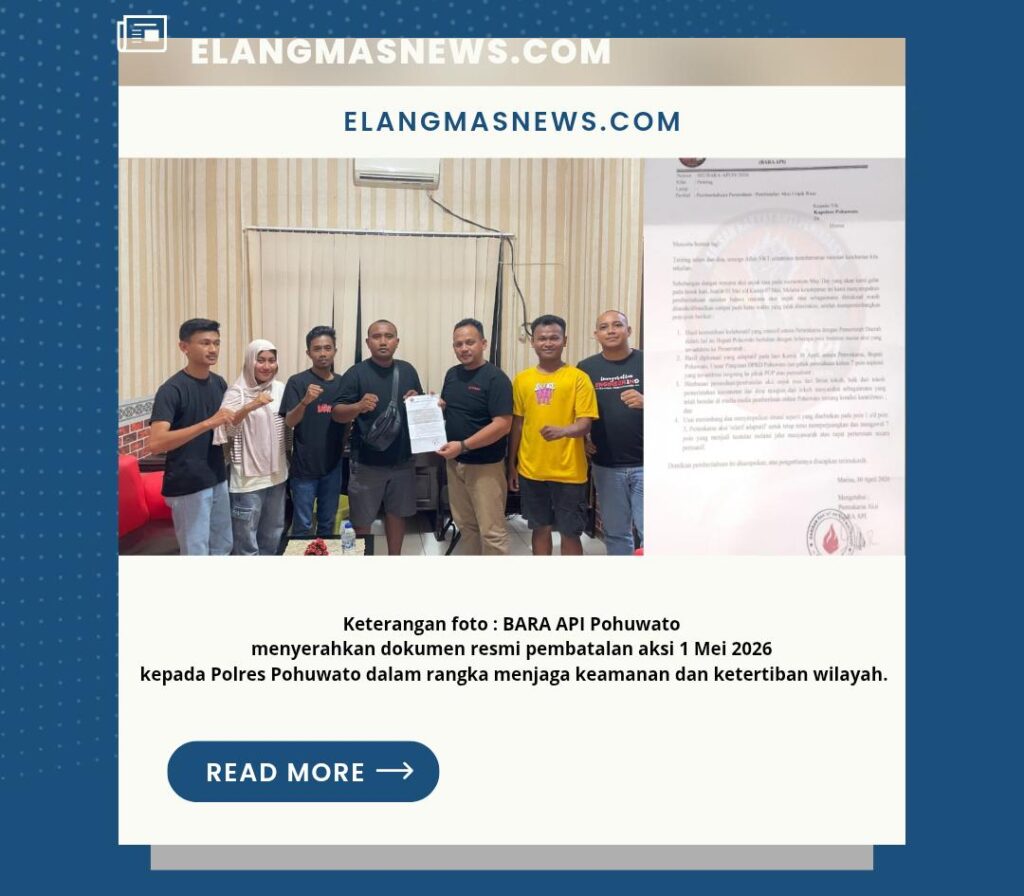Jelang May Day, BARA API Putuskan Tunda Aksi Unjuk Rasa di Pohuwato