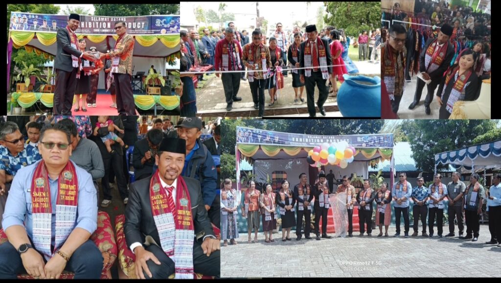 SUASANA HARU DAN MERIAH SAMBUT PRODUCT EXHIBITION SMK NEGERI 1 LAGUBOTI, BALON WARNA-WARNI MENGHIASI LANGIT TOBA