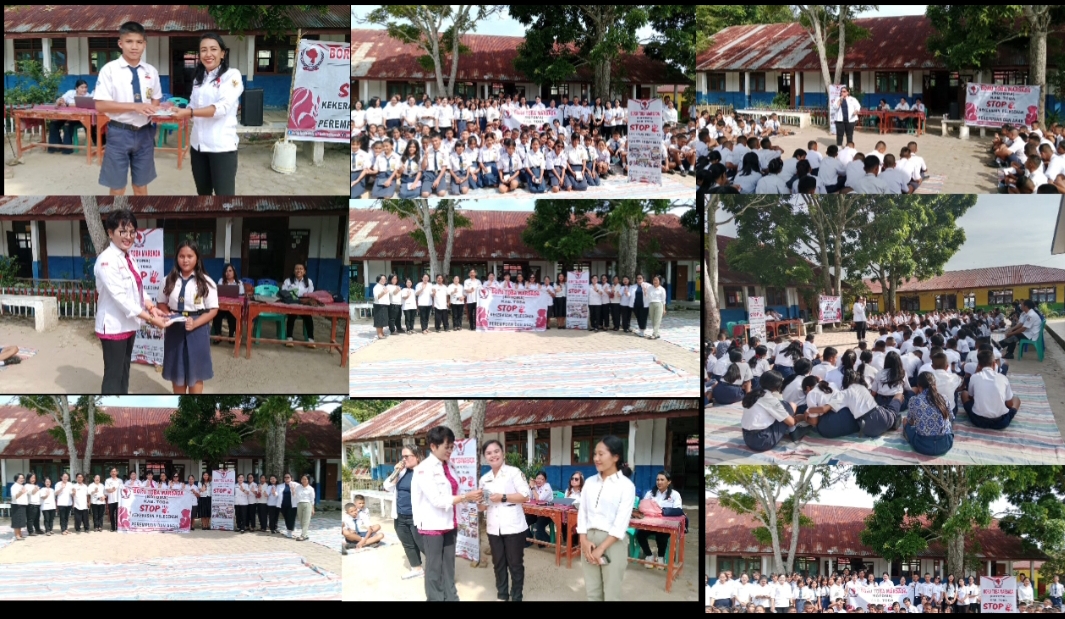 Wujudkan Sekolah Aman, Botoma Edukasi Anti-Kekerasan di SMPN 1 Atap Tampahan   