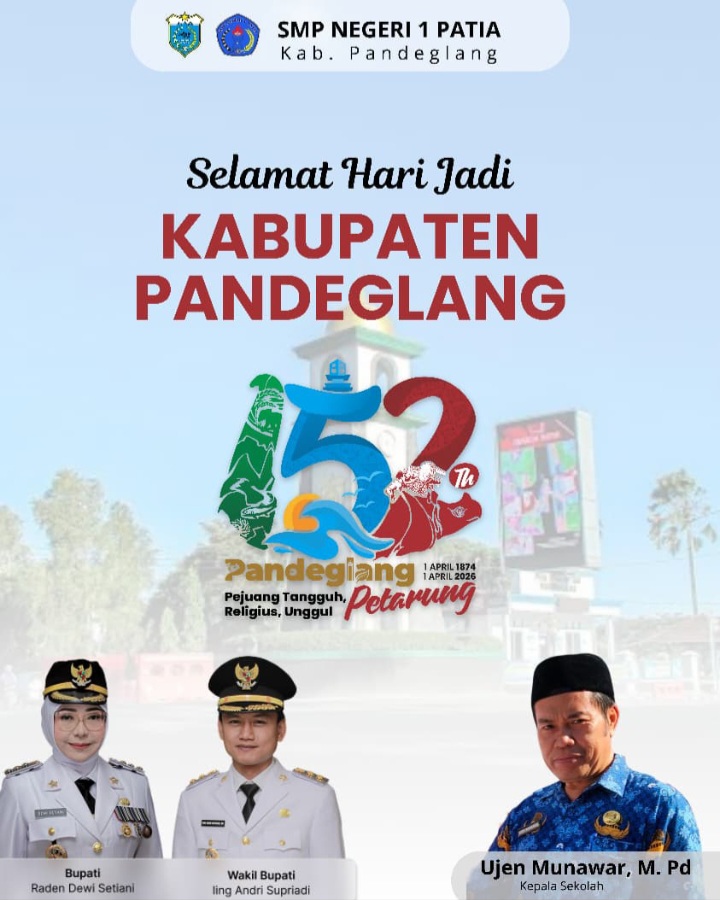 SMP Negeri 1 Patia Ucapkan Selamat Hari Jadi ke-152 Kabupaten Pandeglang