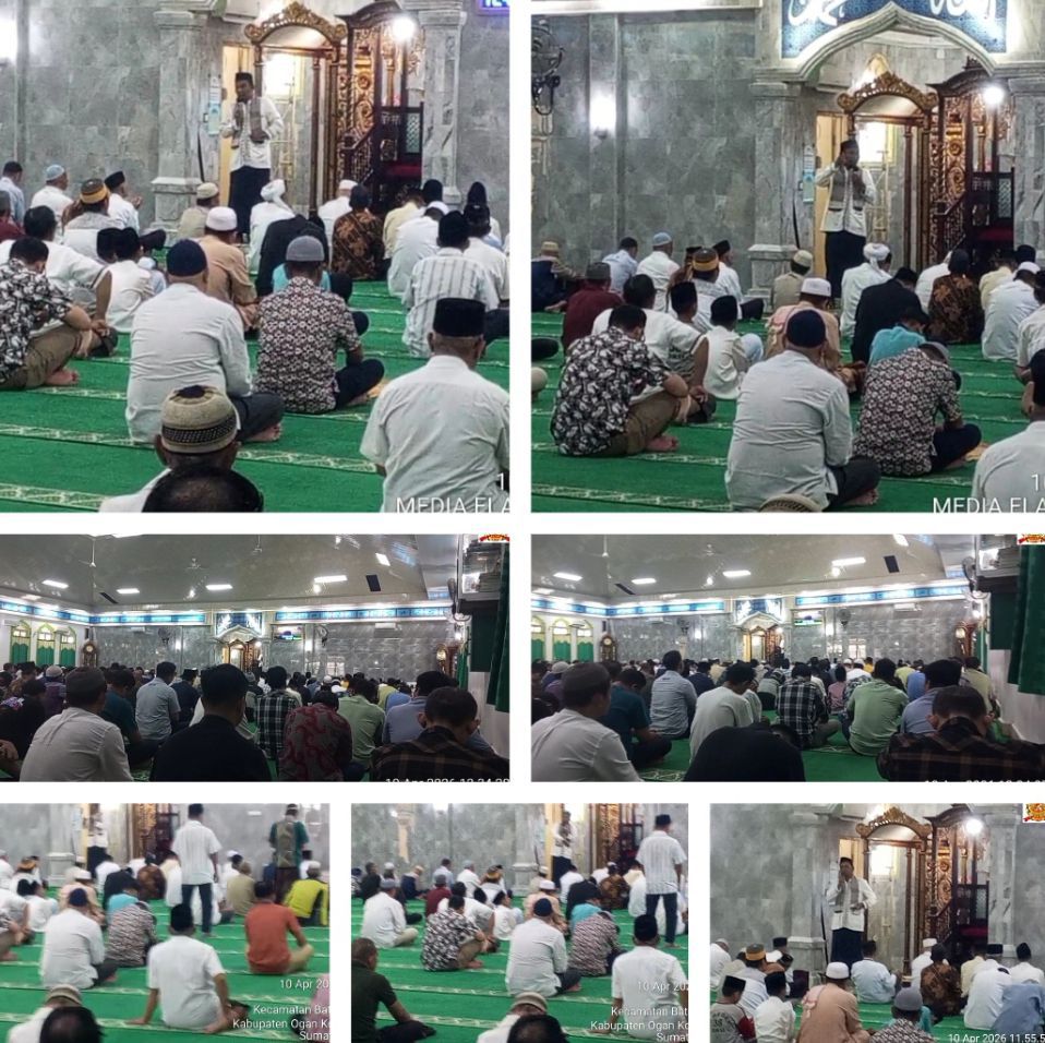 *Usai Romadhon, Khatib Masjid As-Sholihin Baturaja Ajak Jamaah Balas Keburukan dengan Kebaikan*.