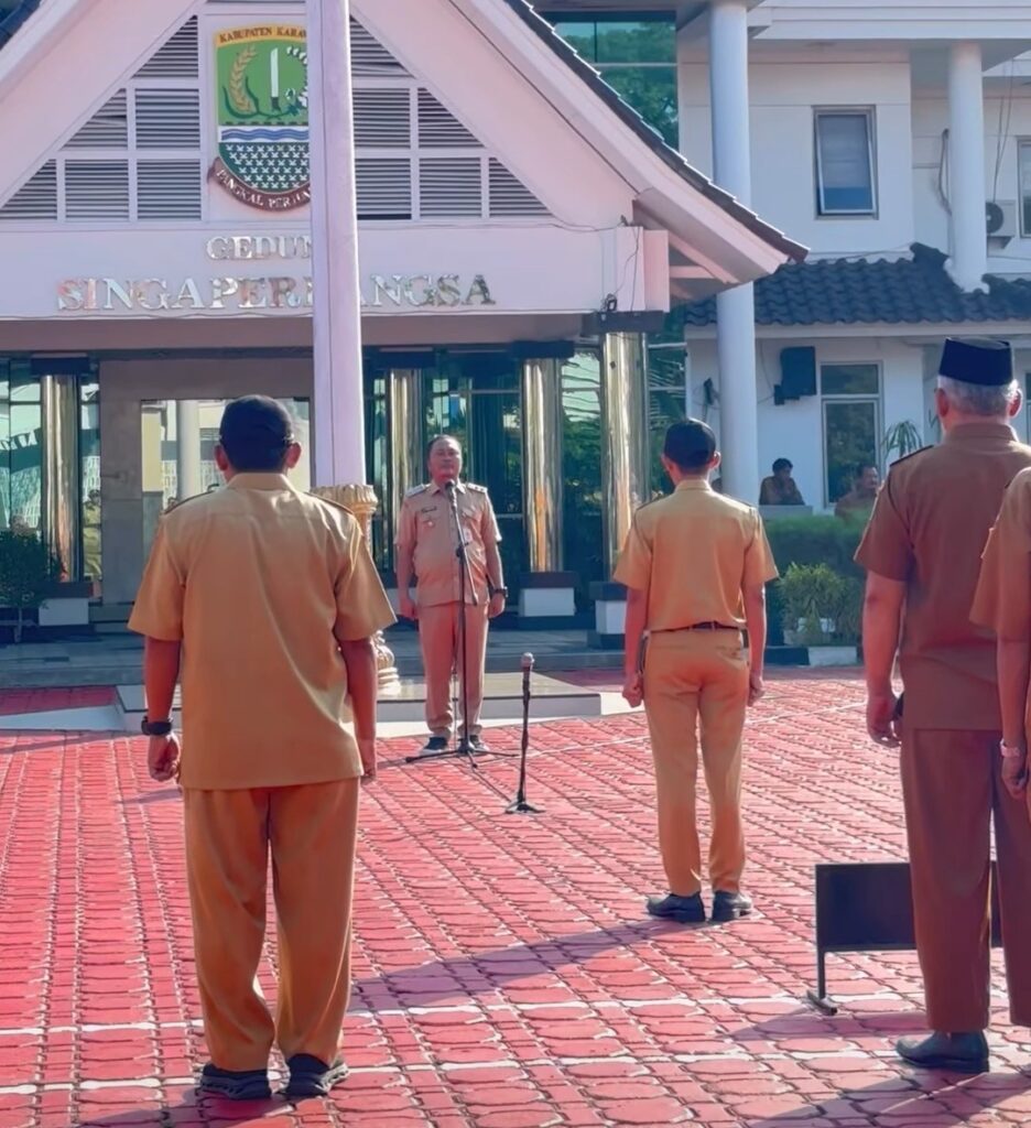 Apel Pagi Pemkab Karawang: Wakil Bupati Soroti Disiplin ASN, Evaluasi WFH hingga Penghematan Energi