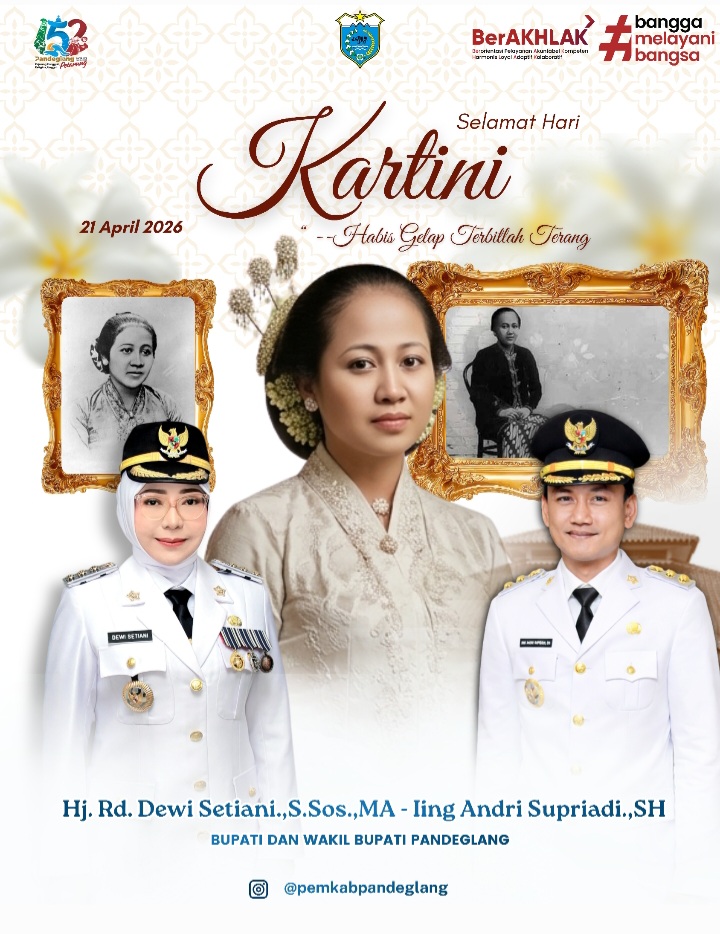 Pemkab Pandeglang Mengucapkan Selamat Hari Kartini 21 April 2026 ‘Habis Gelap Terbitlah Terang