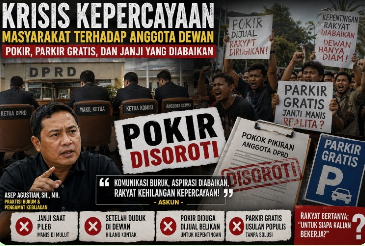 “‘Budeg’ Soal Aspirasi, DPRD Karawang Diserang Kritik Tajam Terkait Polemik Parkir”