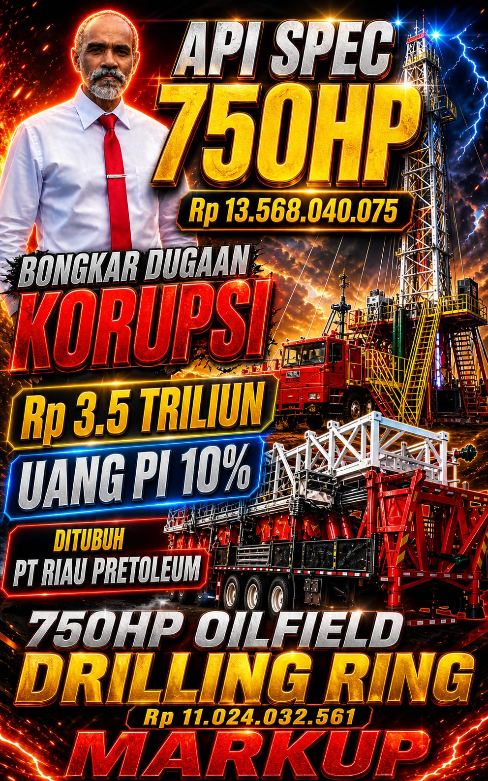 Dewan Pakar DPP LSM ELANG MAS Prof Sutan Nasomal, SH. MH : Negara Jangan Tidurkan Kasus Aduan Korupsi 3,5 Trilyun PT Riau Petroleum Harapkan Presiden RI Tegas Menegakkan Hukum