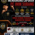 ANGKATAN MUDA SUBANG (AMS) AMS DORONG PENANGANAN SERIUS LAPORAN PC IMM SUBANG TERKAIT DUGAAN KEJANGGALAN HIBAH DEWAN PENDIDIKAN