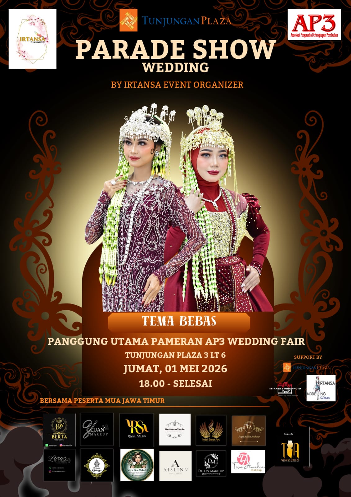 PARADE SHOW WEDDING MERIAHKAN AP3 WEDDING FAIR DI TUNJUNGAN PLAZA SURABAYA