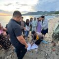 Polsek Kota Timur dan Tim Inafis Tangani Penemuan Bayi di Pantai Blue Marlin