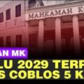 Mahkamah Konstitusi Republik Indonesia menetapkan bahwa mulai tahun 2029, Pemilu Serentak Nasional dan Pemilu/Pilkada Serentak