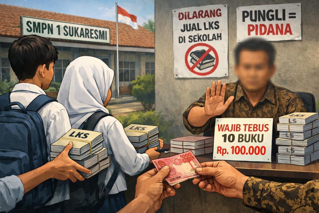 Dugaan Pungli Berkedok LKS di SMPN 1 Sukaresmi Disorot, Siswa Kelas 7 dan 8 Diduga Wajib Tebus 10 Buku